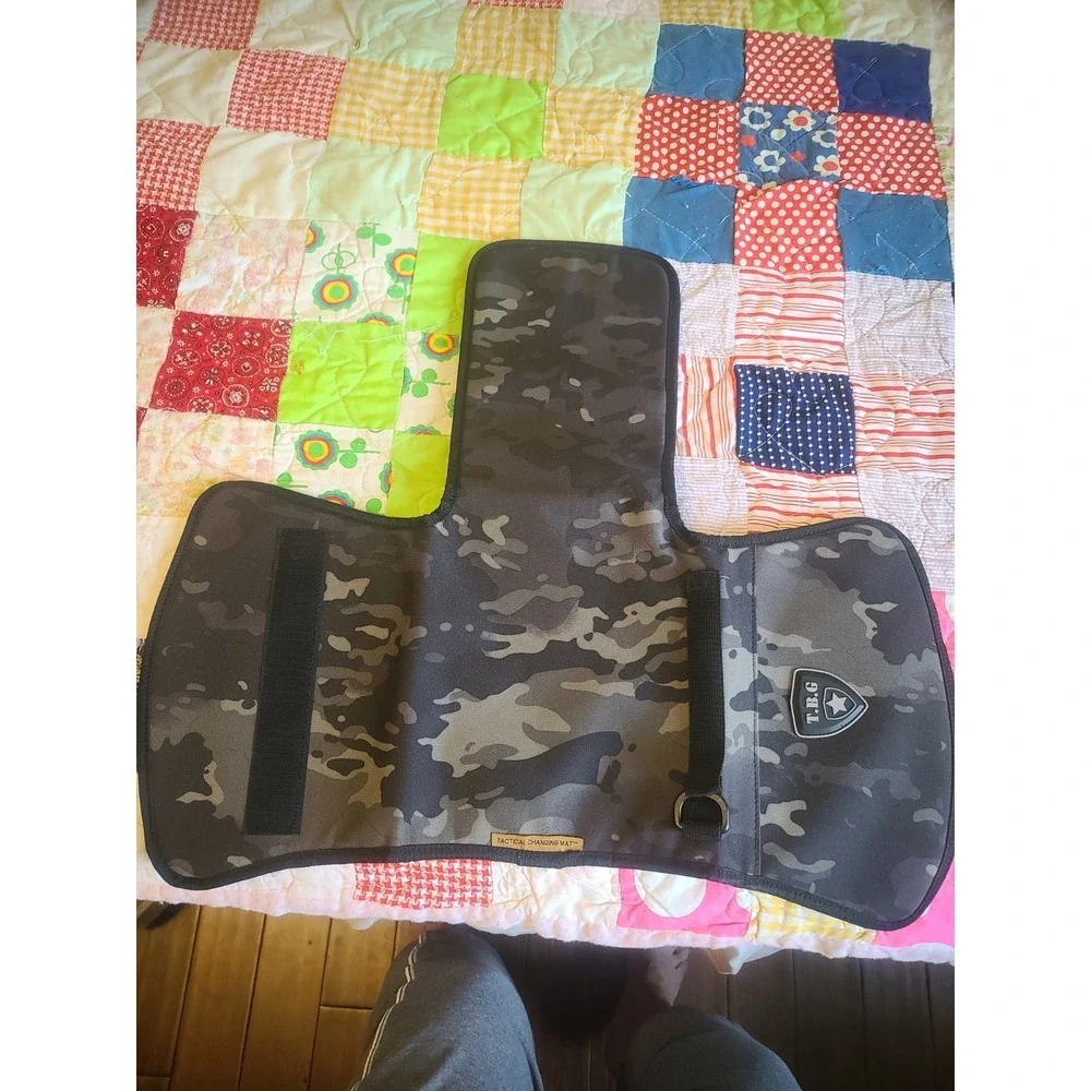 Tactical Baby Gear Changing Mat Pad Black Camouflage TBG Tactical Diaper Bag